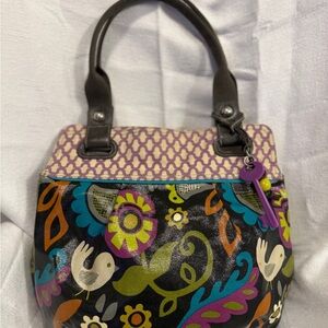 Fossil Key-Per Multicolor Floral Shoulder Bag